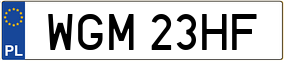 Trailer License Plate